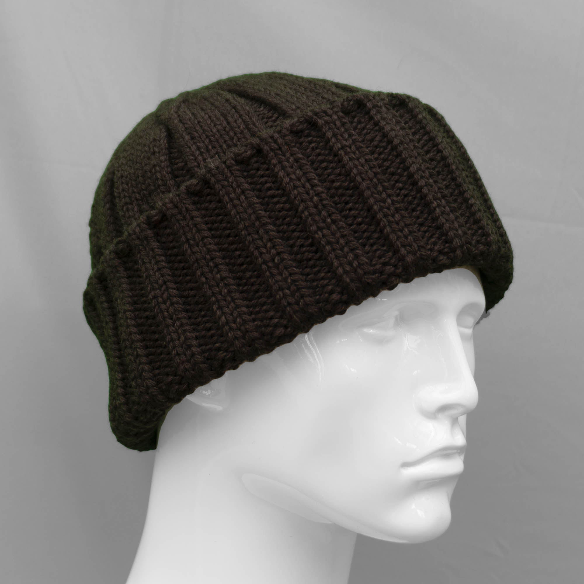 Custom made hat Handmade black winter knitted hat Woman black basic hand-knitted beanie hat made of merino wool with silk