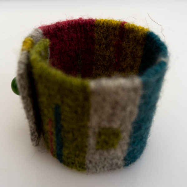 Handwoven Bracelet Cuff from Iona Single Source Wool